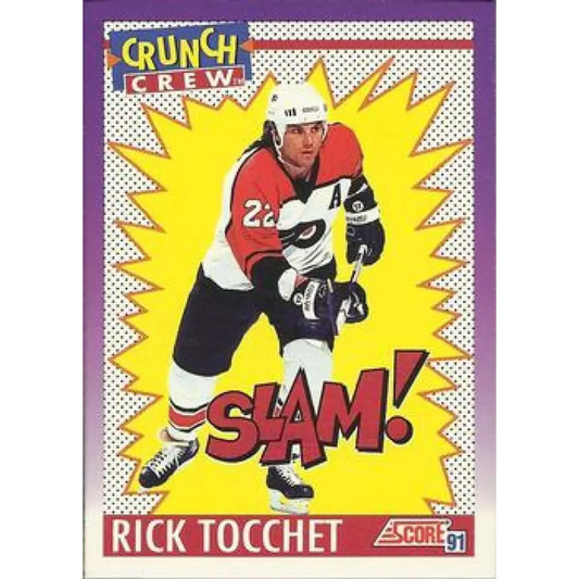 1991-92 Score American #302 Rick Tocchet NM-MT Philadelphia Flyers Hockey Card  Image 1