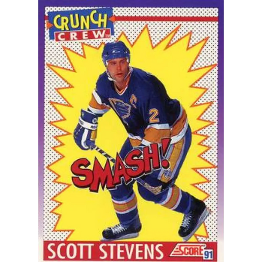 1991-92 Score American #303 Scott Stevens NM-MT St. Louis Blues Hockey Card  Image 1