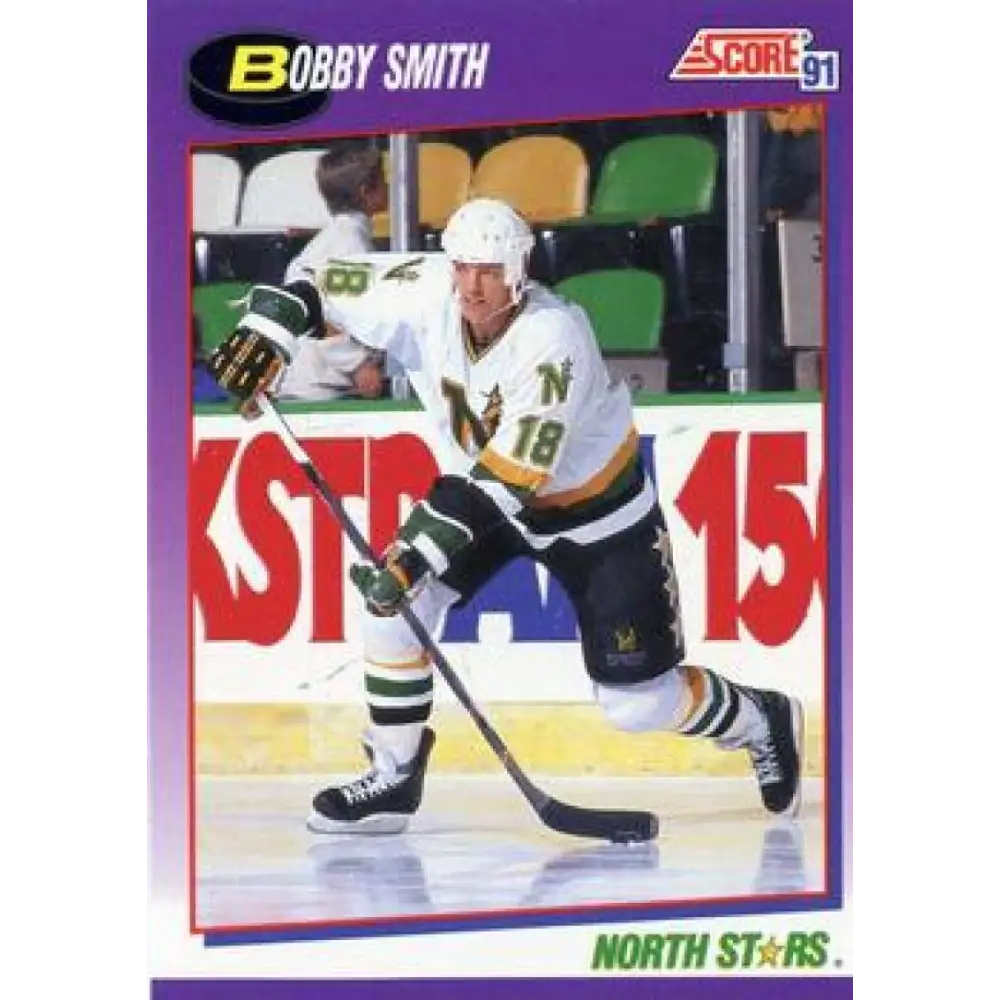 1991-92 Score American #32 Bobby Smith NM-MT Minnesota North Stars Hockey Card  Image 1