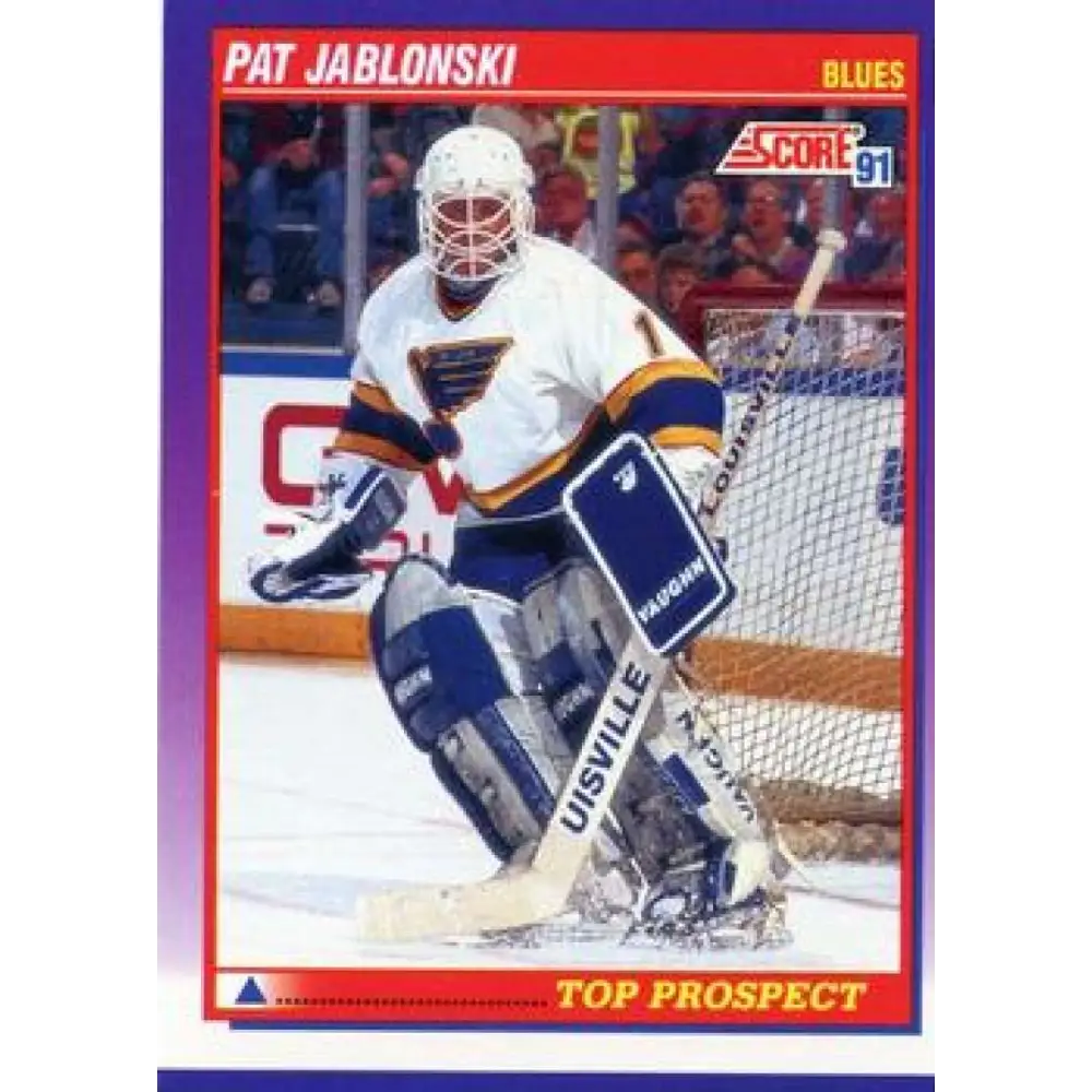 1991-92 Score American #329 Pat Jablonski NM-MT RC Rookie St. Louis Blues Hockey Card  Image 1