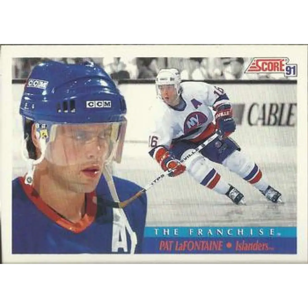 1991-92 Score American #332 Pat LaFontaine NM-MT New York Islanders Hockey Card  Image 1
