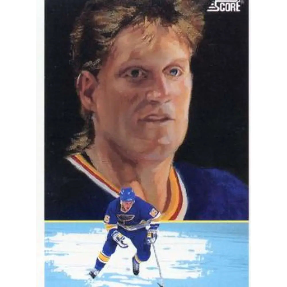1991-92 Score American #347 Brett Hull NM-MT St. Louis Blues Hockey Card  Image 1