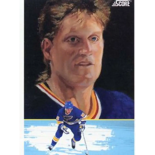 1991-92 Score American #347 Brett Hull NM-MT St. Louis Blues Hockey Card  Image 1