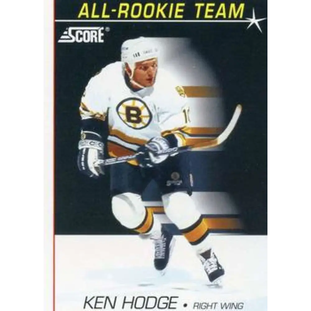 1991-92 Score American #353 Ken Hodge Jr. NM-MT Boston Bruins Hockey Card  Image 1