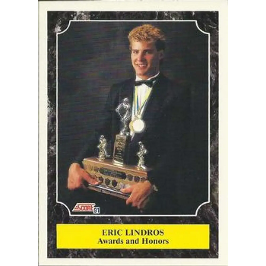 1991-92 Score American #355 Eric Lindros NM-MT Hockey Card  Image 1