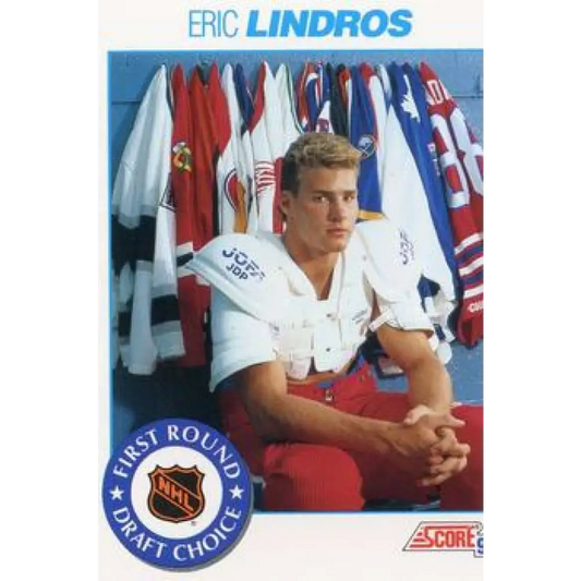 1991-92 Score American #356 Eric Lindros NM-MT Hockey Card  Image 1