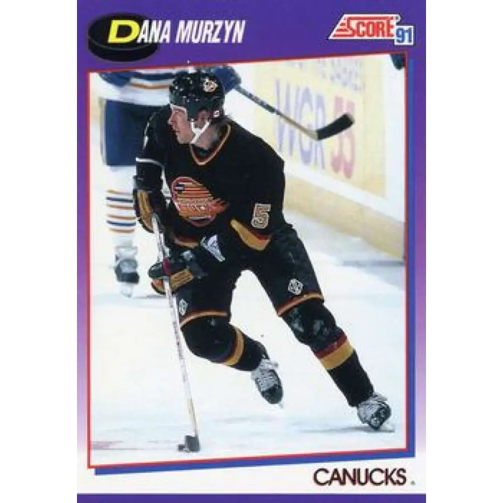1991-92 Score American #357 Dana Murzyn NM-MT Vancouver Canucks Hockey Card  Image 1