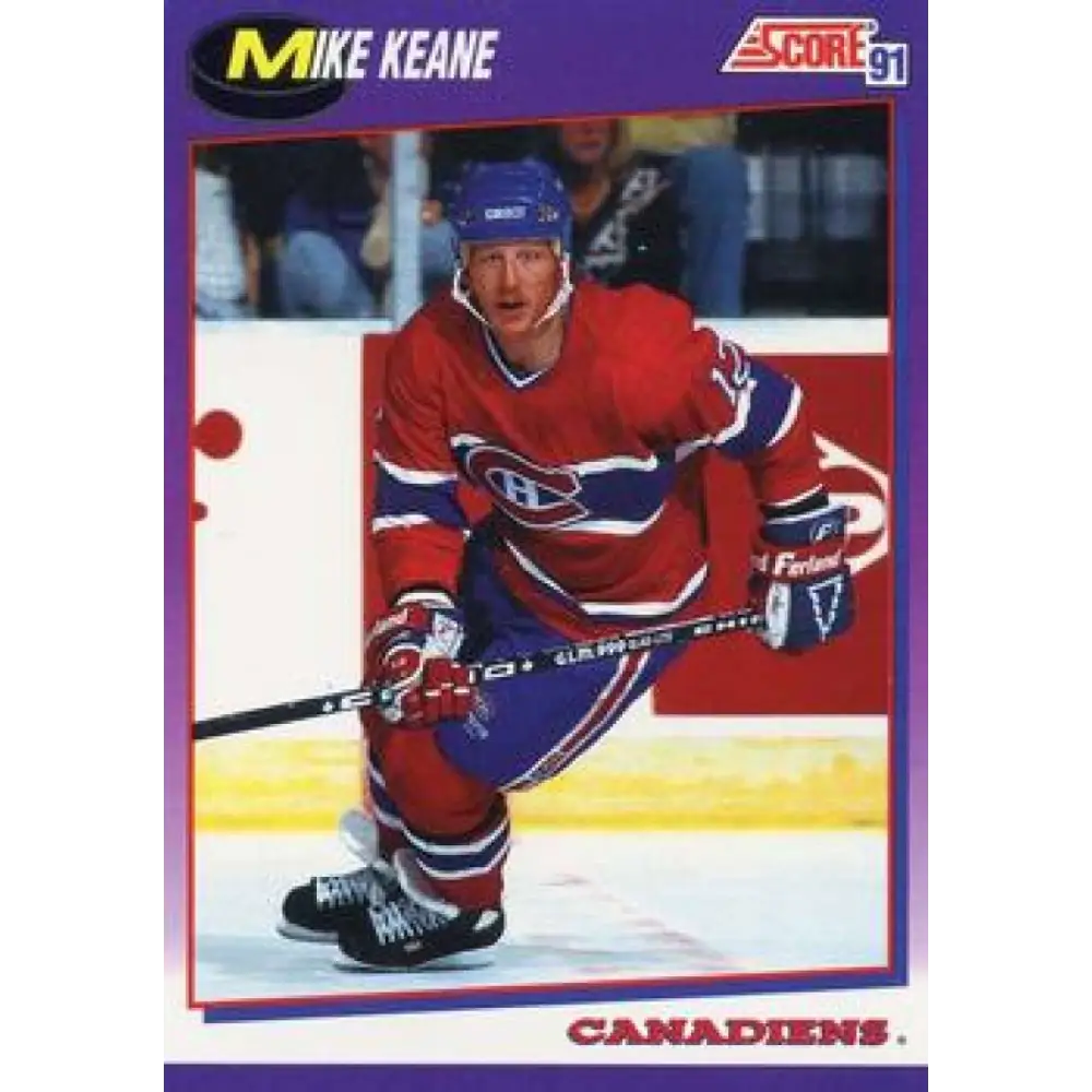 1991-92 Score American #360 Mike Keane NM-MT Montreal Canadiens Hockey Card  Image 1