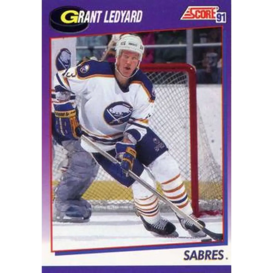 1991-92 Score American #362 Grant Ledyard NM-MT Buffalo Sabres Hockey Card  Image 1