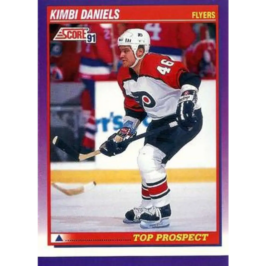 1991-92 Score American #399 Kimbi Daniels NM-MT Philadelphia Flyers Hockey Card  Image 1