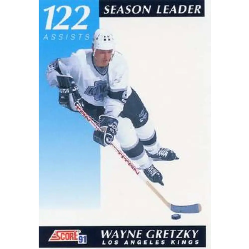 1991-92 Score American #405 Wayne Gretzky NM-MT Los Angeles Kings Hockey Card  Image 1