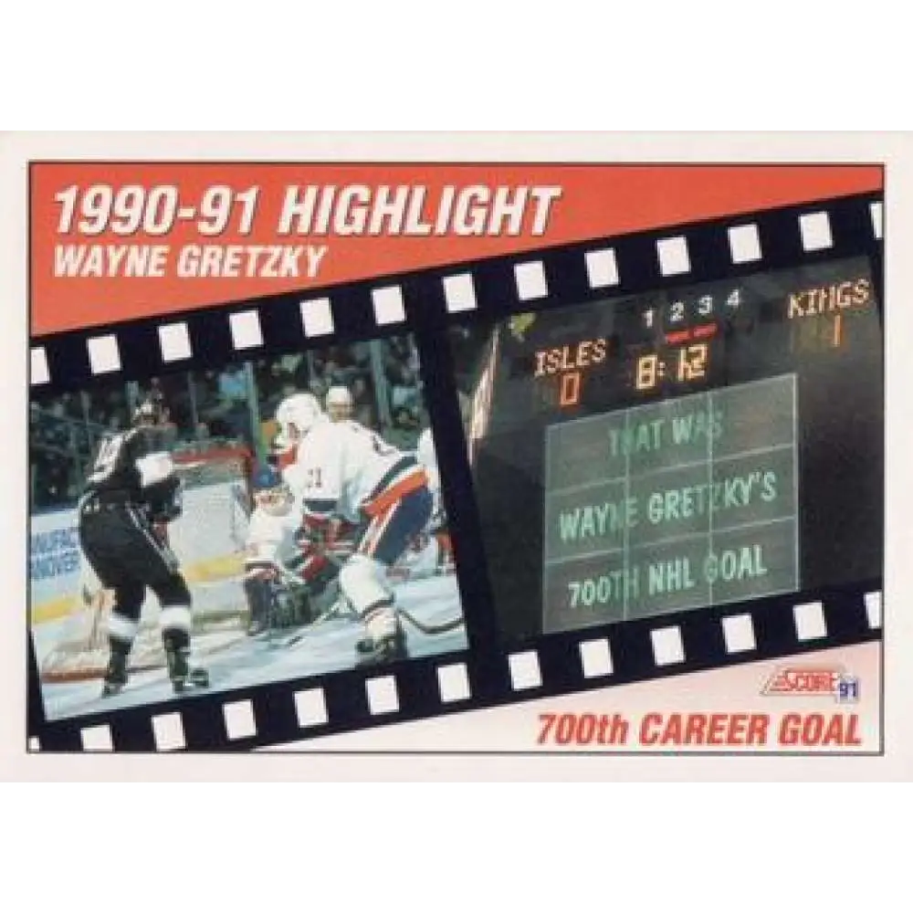 1991-92 Score American #413 Wayne Gretzky NM-MT Los Angeles Kings Hockey Card  Image 1