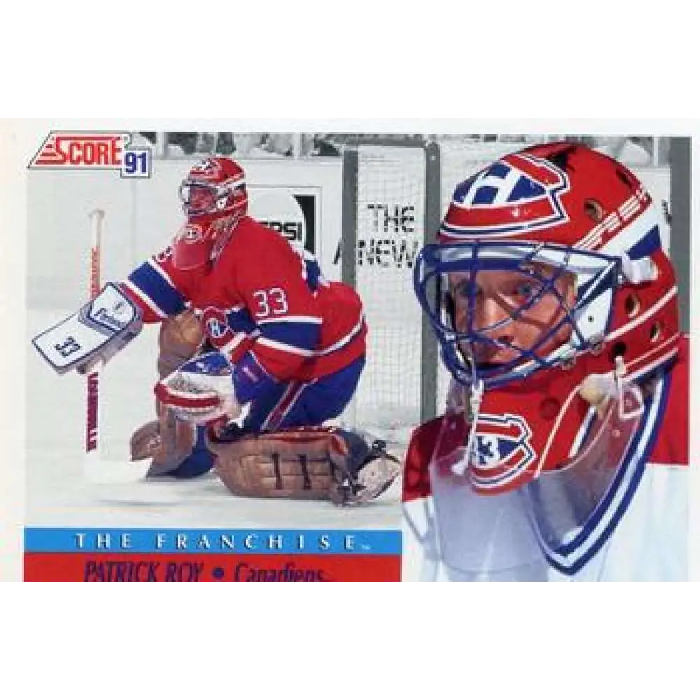 1991-92 Score American #424 Patrick Roy NM-MT Montreal Canadiens Hockey Card  Image 1