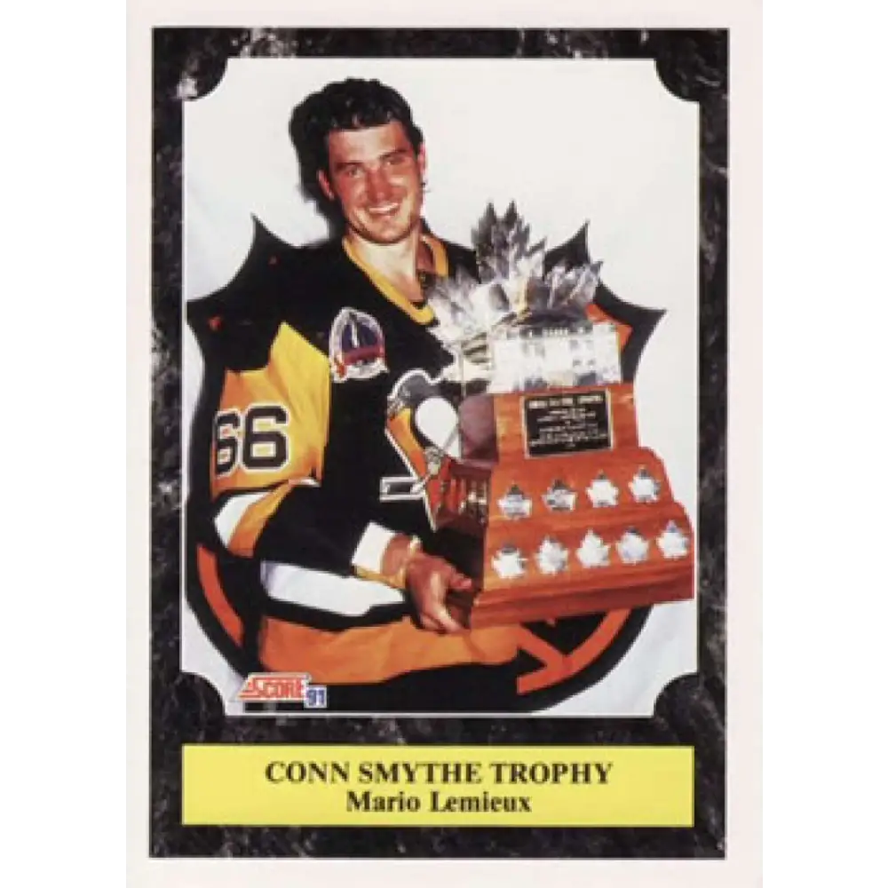 1991-92 Score American #426 Mario Lemieux NM-MT Pittsburgh Penguins Hockey Card  Image 1