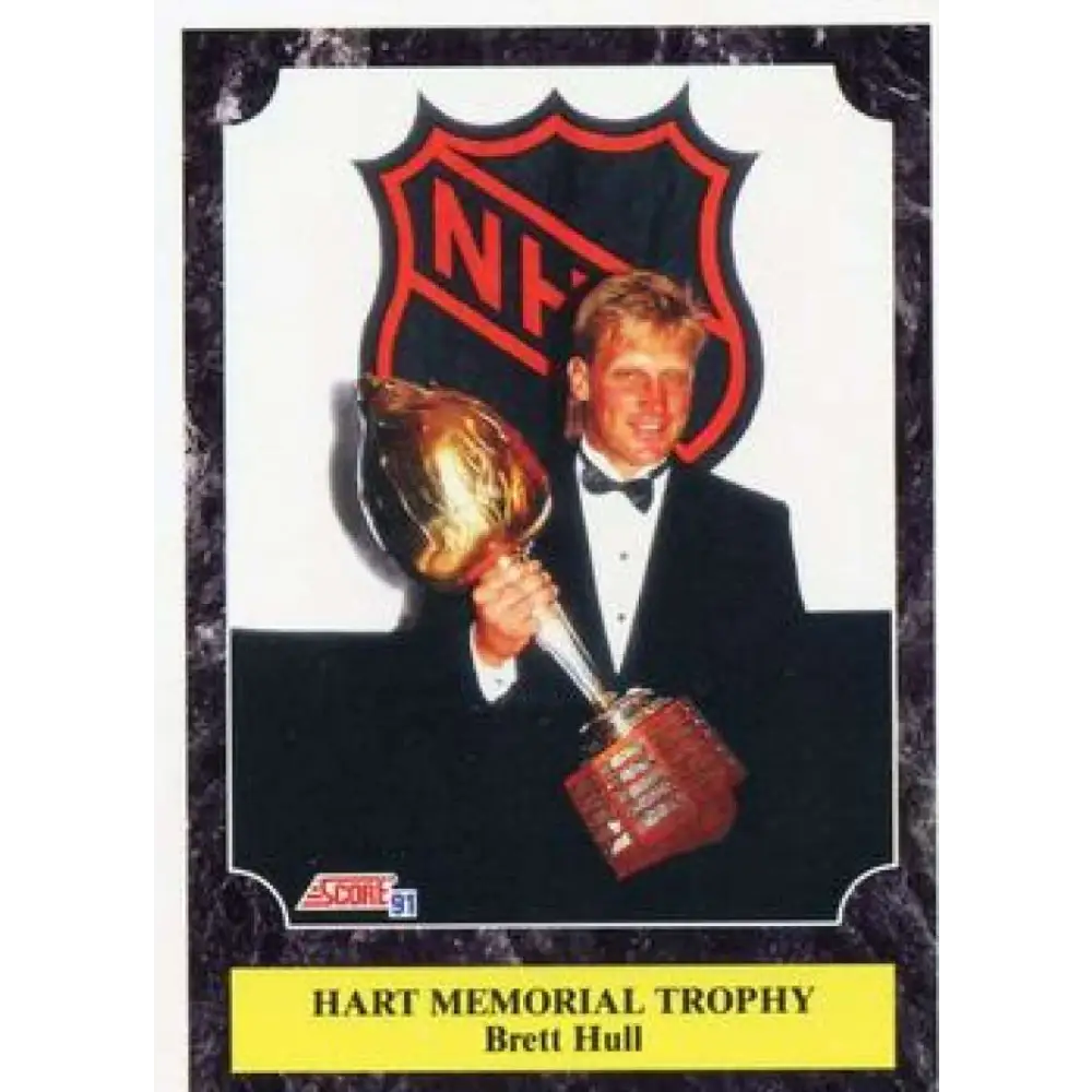 1991-92 Score American #428 Brett Hull NM-MT St. Louis Blues Hockey Card  Image 1