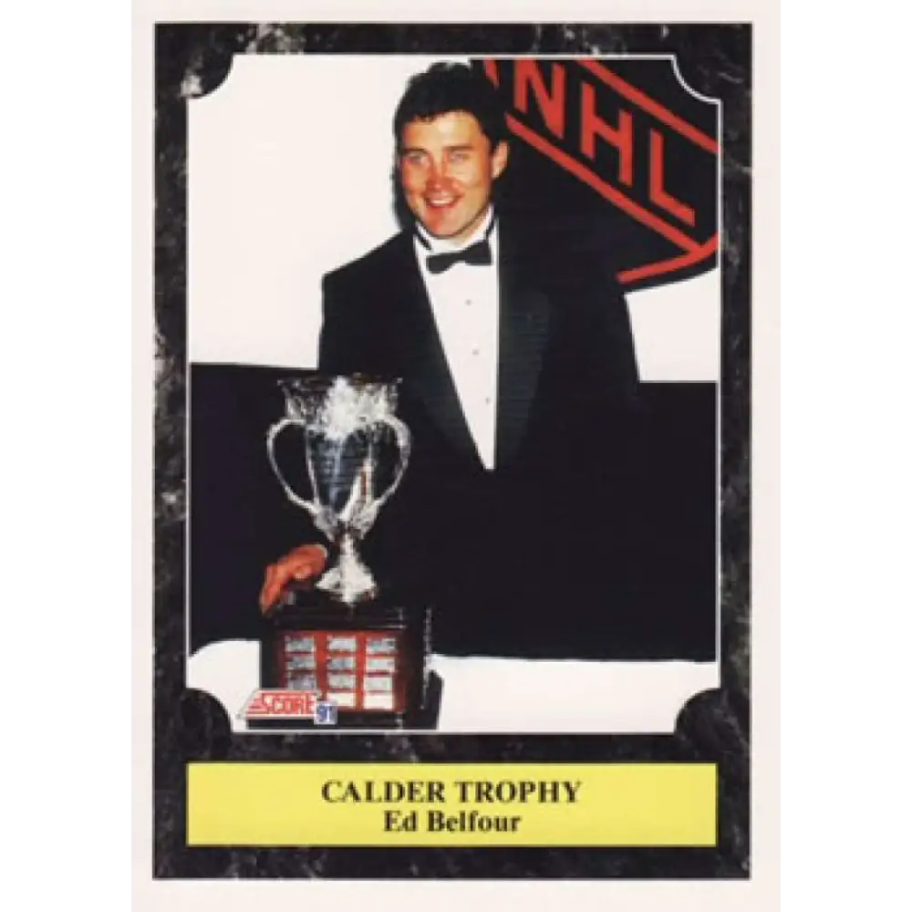 1991-92 Score American #430 Ed Belfour NM-MT Chicago Blackhawks Hockey Card  Image 1