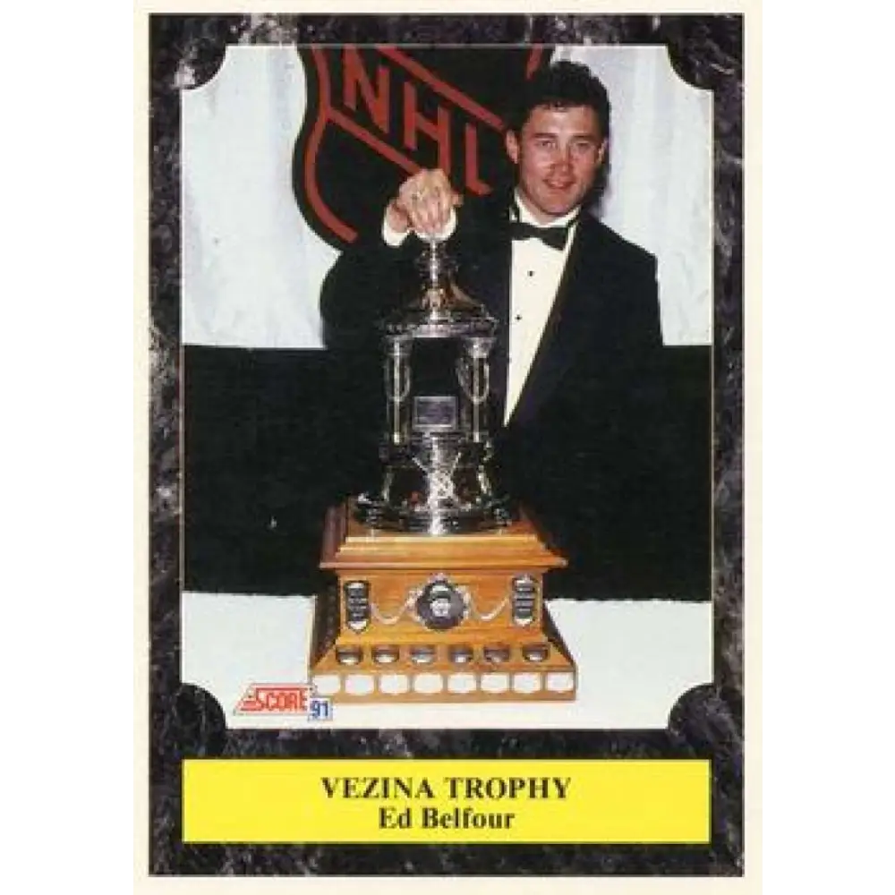 1991-92 Score American #431 Ed Belfour NM-MT Chicago Blackhawks Hockey Card  Image 1