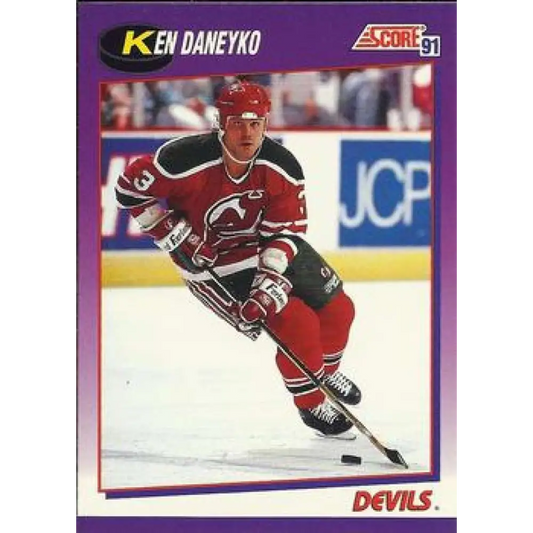 1991-92 Score American #46 Ken Daneyko NM-MT New Jersey Devils Hockey Card  Image 1