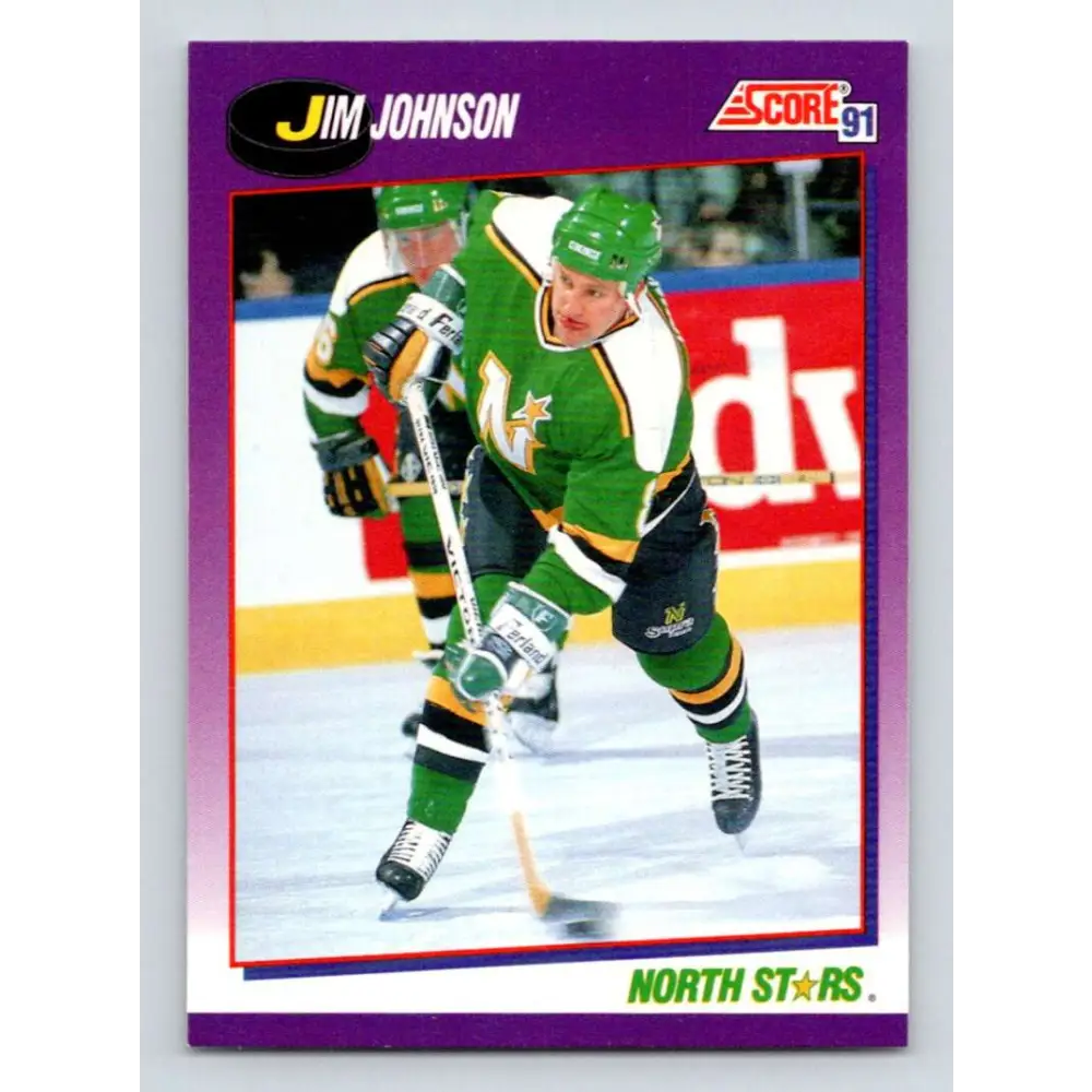 1991-92 Score American #52 Jim Johnson NM-MT Minnesota North Stars Hockey Card  Image 1