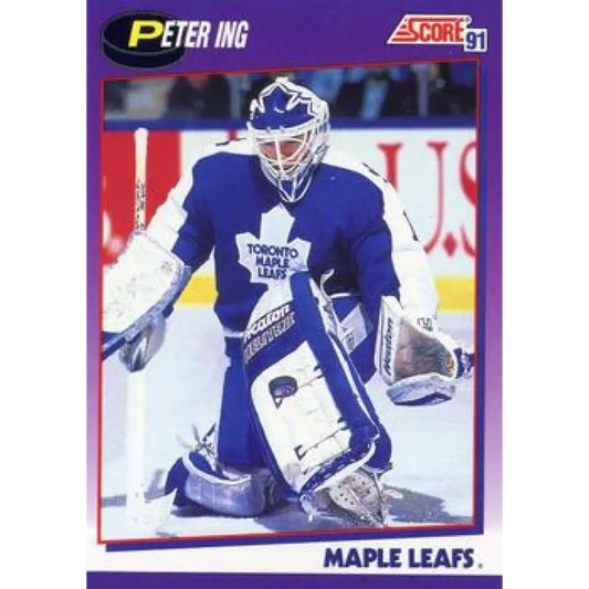 1991-92 Score American #55 Peter Ing NM-MT Toronto Maple Leafs Hockey Card  Image 1