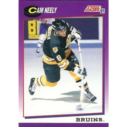 1991-92 Score American #6 Cam Neely NM-MT Boston Bruins Hockey Card  Image 1