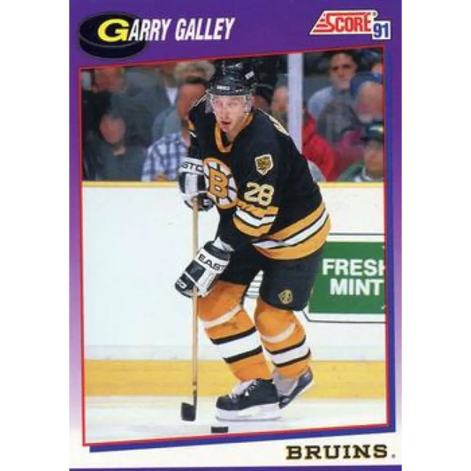 1991-92 Score American #71 Garry Galley NM-MT Boston Bruins Hockey Card  Image 1