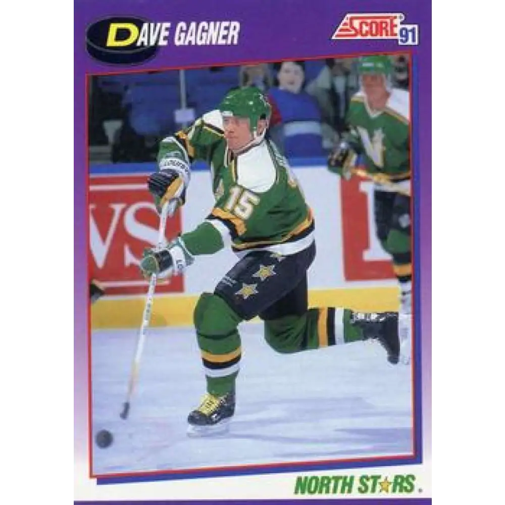 1991-92 Score American #72 Dave Gagner NM-MT Minnesota North Stars Hockey Card  Image 1
