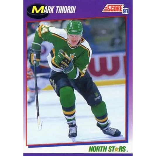 1991-92 Score American #93 Mark Tinordi NM-MT Minnesota North Stars Hockey Card  Image 1
