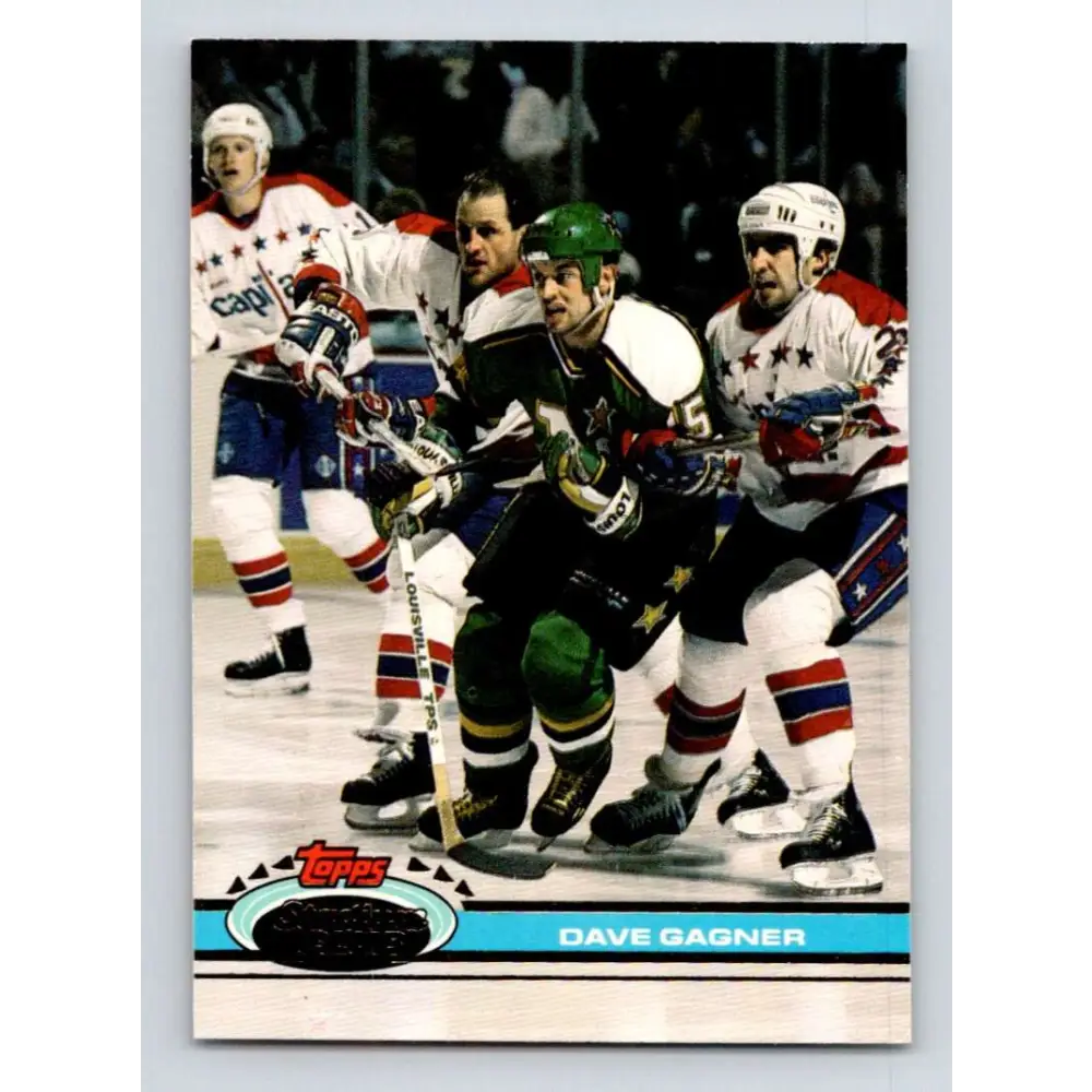 1991-92 Topps Stadium Club #117 Dave Gagner NM-MT Minnesota North Stars Hockey Card Image 1