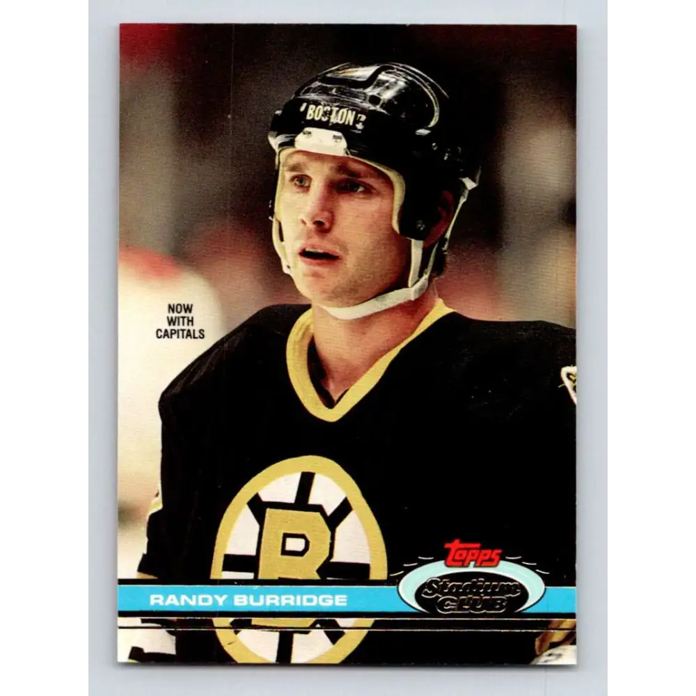 1991-92 Topps Stadium Club #119 Randy Burridge NM-MT Washington Capitals Hockey Card Image 1