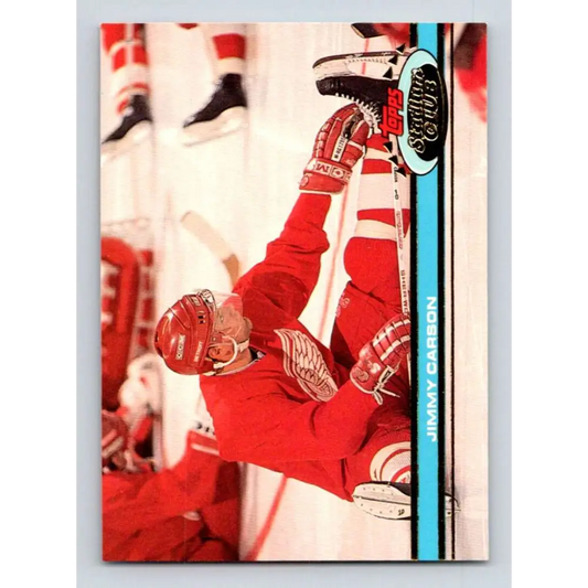 1991-92 Topps Stadium Club #121 Jimmy Carson NM-MT Detroit Red Wings Hockey Card Image 1