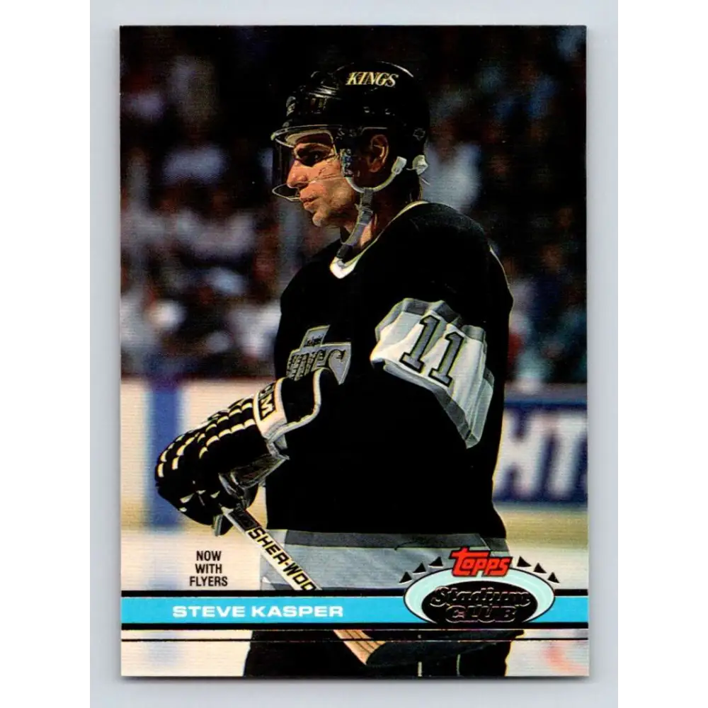 1991-92 Topps Stadium Club #139 Steve Kasper NM-MT Philadelphia Flyers Hockey Card Image 1