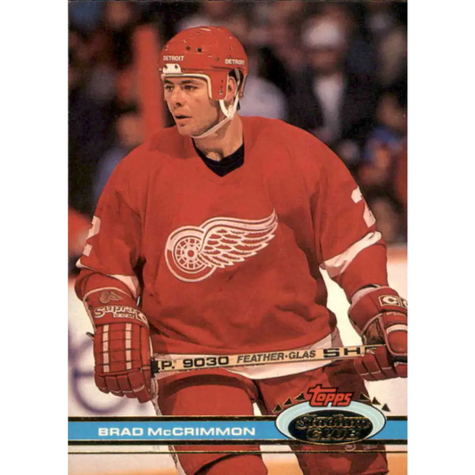 1991-92 Topps Stadium Club #14 Brad McCrimmon NM-MT Detroit Red Wings Hockey Card Image 1