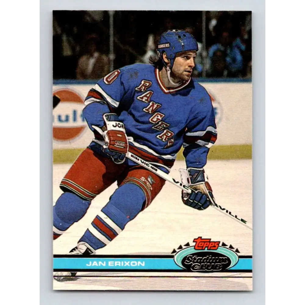 1991-92 Topps Stadium Club #151 Jan Erixon NM-MT New York Rangers Hockey Card Image 1