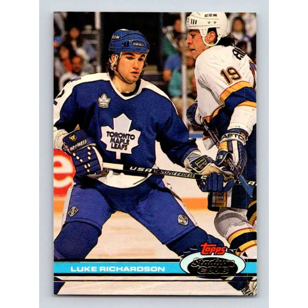 1991-92 Topps Stadium Club #172 Luke Richardson NM-MT Philadelphia Flyers Hockey Card Image 1