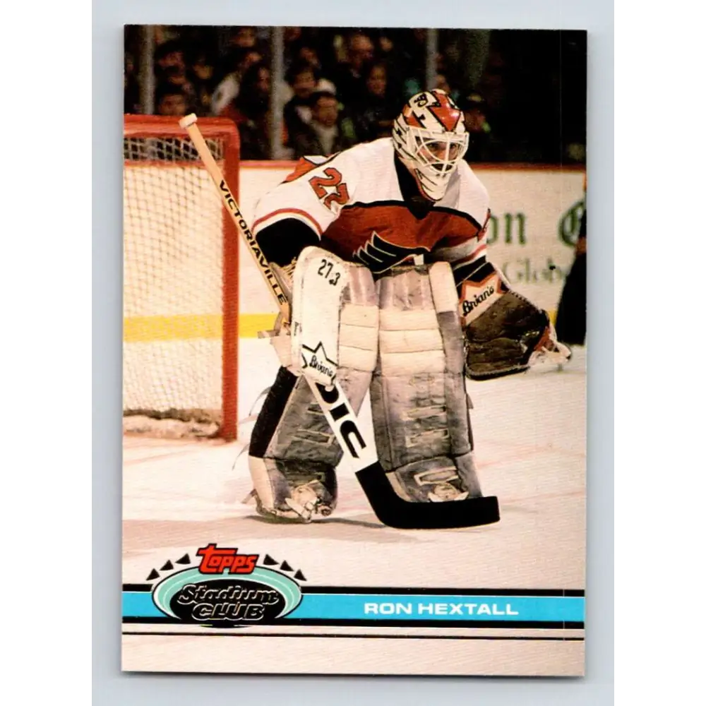 1991-92 Topps Stadium Club #173 Ron Hextall NM-MT Philadelphia Flyers Hockey Card Image 1