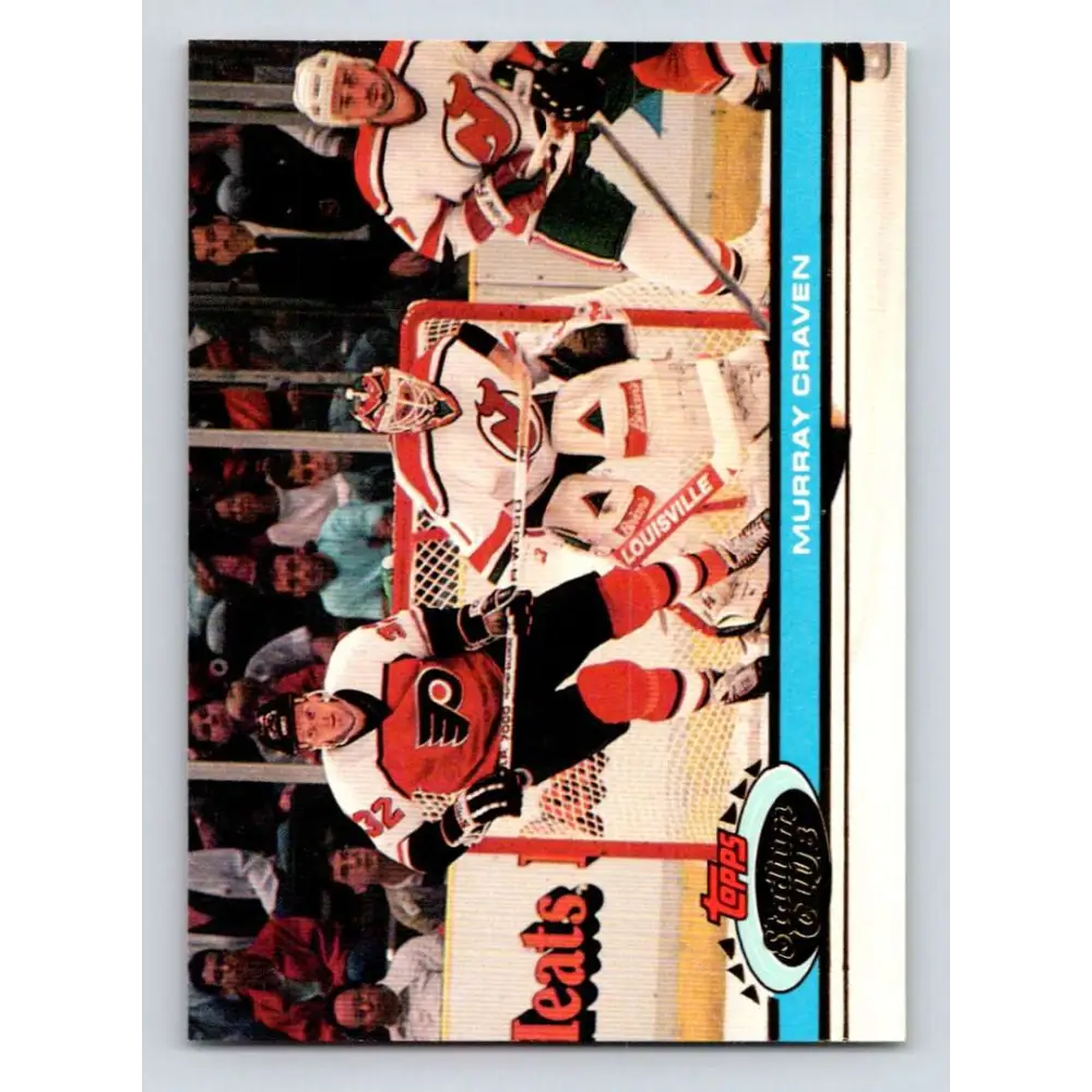 1991-92 Topps Stadium Club #176 Murray Craven NM-MT Philadelphia Flyers Hockey Card Image 1