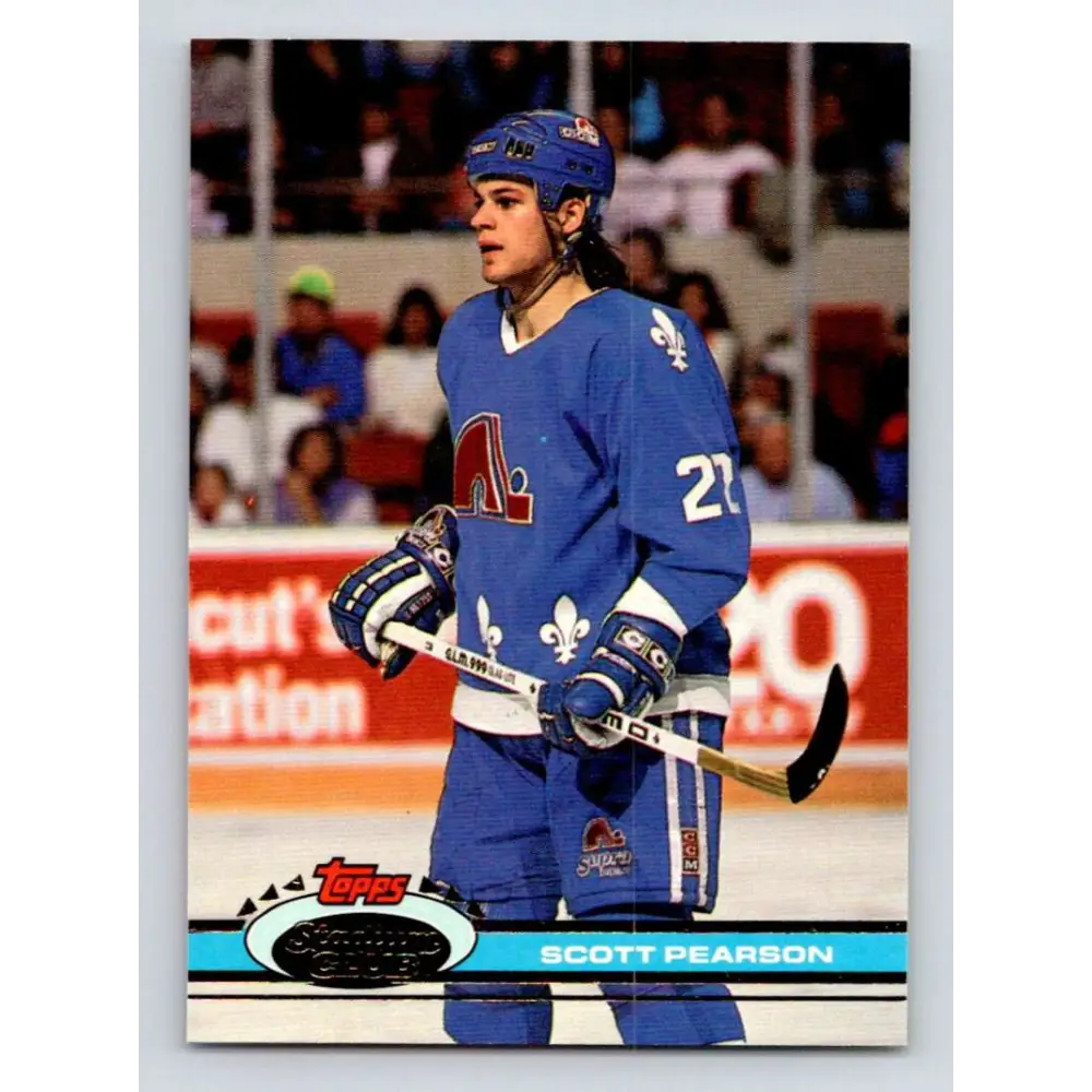 1991-92 Topps Stadium Club #178 Scott Pearson NM-MT Quebec Nordiques Hockey Card Image 1