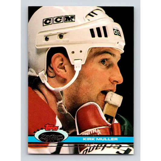 1991-92 Topps Stadium Club #193 Kirk Muller NM-MT New Jersey Devils Hockey Card Image 1