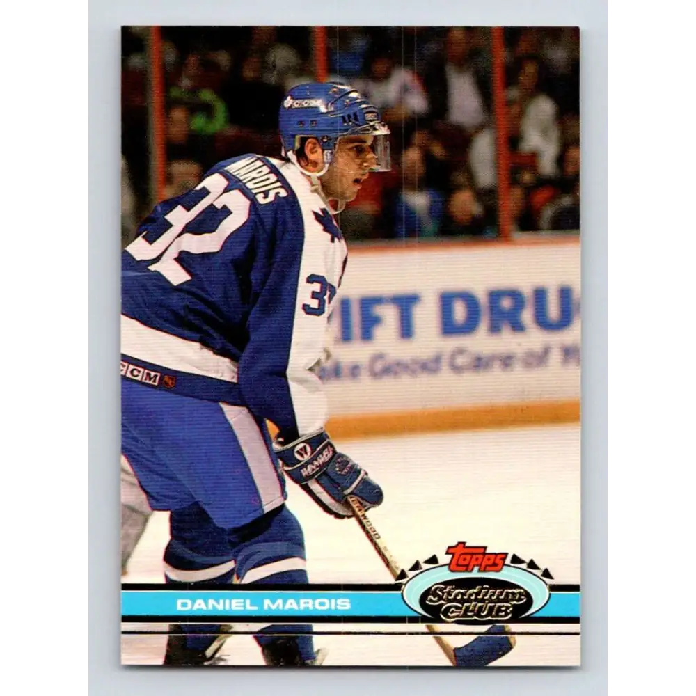 1991-92 Topps Stadium Club #197 Daniel Marois NM-MT Toronto Maple Leafs Hockey Card Image 1