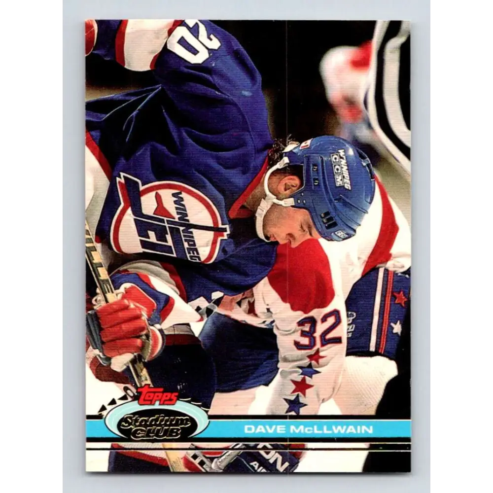 1991-92 Topps Stadium Club #202 Dave McLlwain NM-MT Buffalo Sabres Hockey Card Image 1