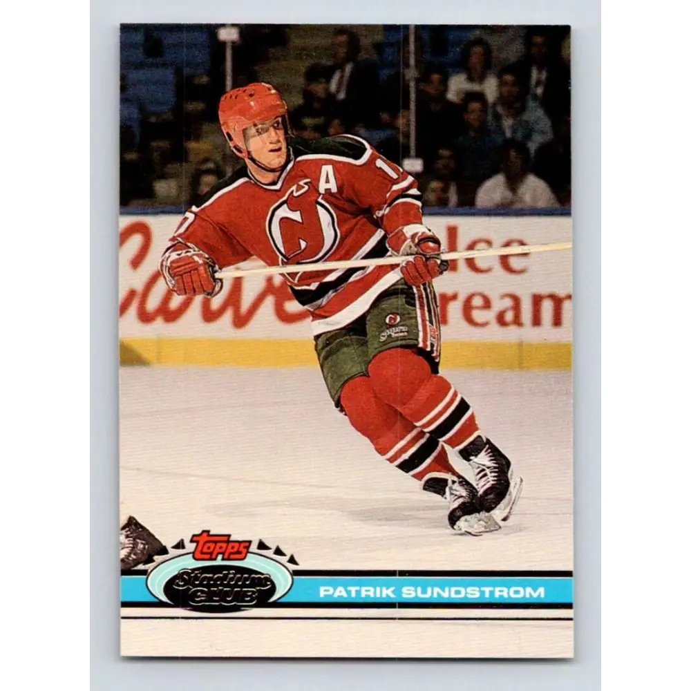 1991-92 Topps Stadium Club #229 Patrik Sundstrom NM-MT New Jersey Devils Hockey Card Image 1