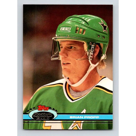 1991-92 Topps Stadium Club #237 Brian Propp NM-MT Minnesota North Stars Hockey Card Image 1