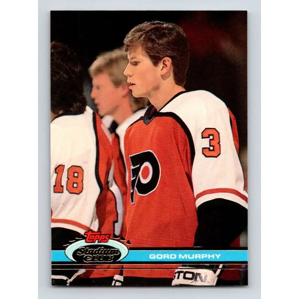 1991-92 Topps Stadium Club #248 Gord Murphy NM-MT Philadelphia Flyers Hockey Card Image 1