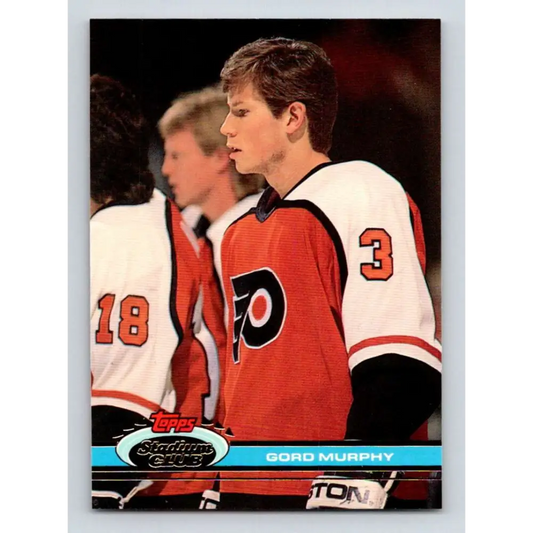 1991-92 Topps Stadium Club #248 Gord Murphy NM-MT Philadelphia Flyers Hockey Card Image 1