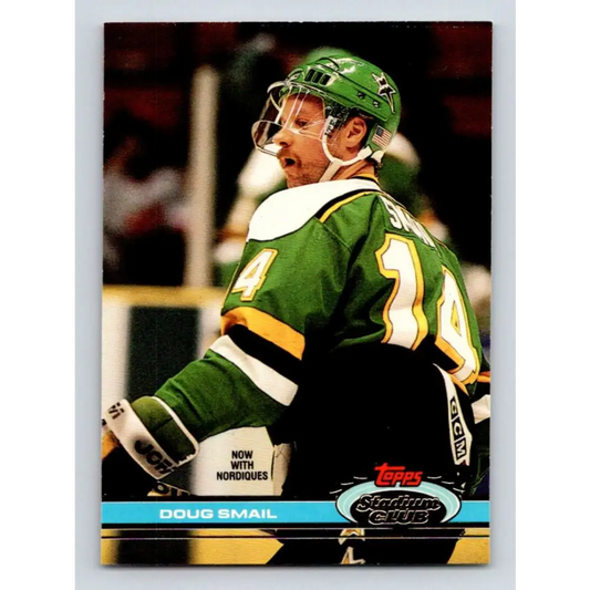 1991-92 Topps Stadium Club #255 Doug Smail NM-MT Quebec Nordiques Hockey Card Image 1