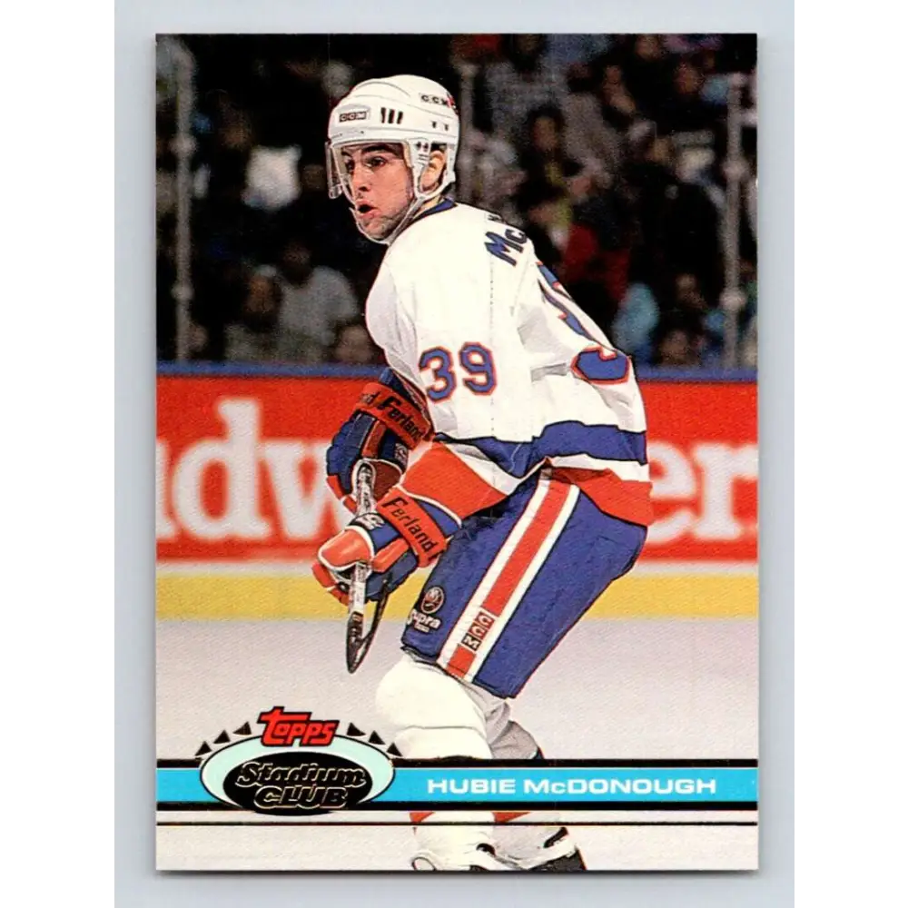 1991-92 Topps Stadium Club #260 Hubie McDonough NM-MT New York Islanders Hockey Card Image 1