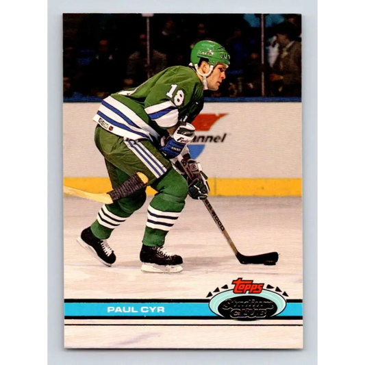 1991-92 Topps Stadium Club #279 Paul Cyr NM-MT Hartford Whalers Hockey Card Image 1