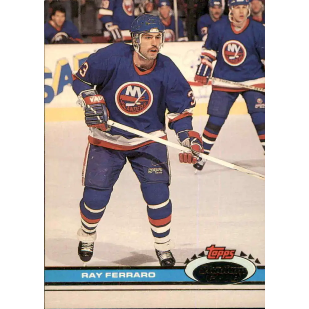 1991-92 Topps Stadium Club #3 Ray Ferraro NM-MT New York Islanders Hockey Card Image 1