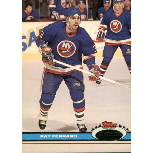 1991-92 Topps Stadium Club #3 Ray Ferraro NM-MT New York Islanders Hockey Card Image 1